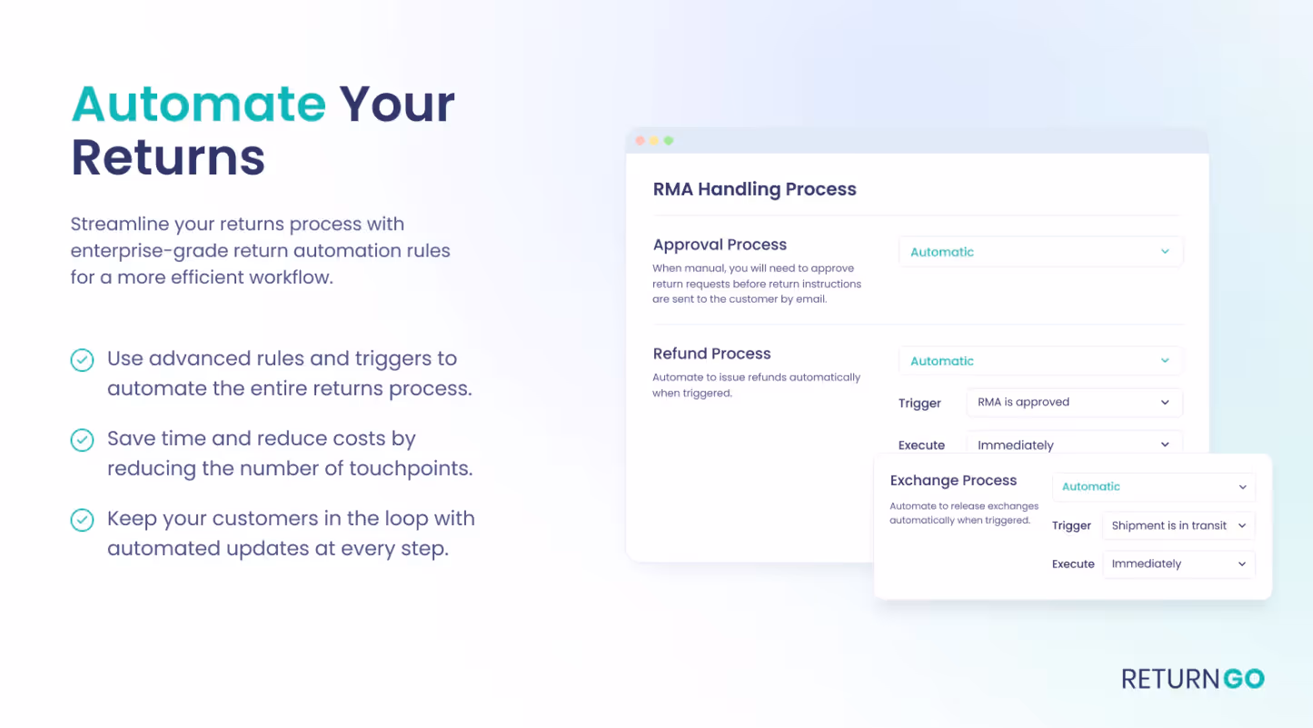 Return & Exchange Portal by ReturnGo - Returns Management